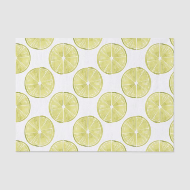 Let's Taco About It | Lime Pattern Tissue Paper (Front)