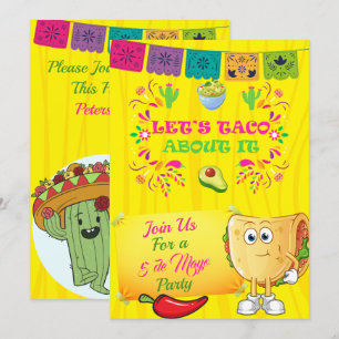 Let's Taco About It Party Invitation