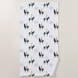 Let's Taco About Love Beach Towel