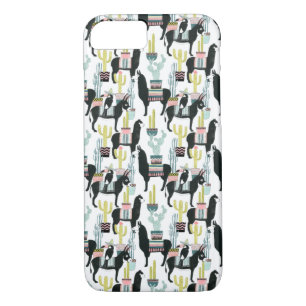 Let's Taco About Love   Llama & Donkey Pattern Case-Mate iPhone Case