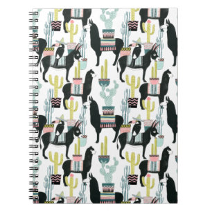 Let's Taco About Love   Llama & Donkey Pattern Notebook
