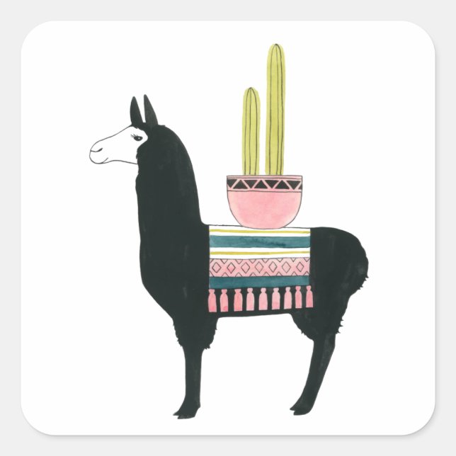 Let's Taco About Love Square Sticker (Front)