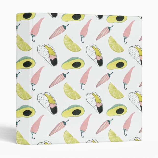 Let's Taco About Love | Taco Element Circle Binder (Front/Spine)
