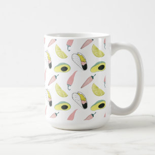 Let's Taco About Love   Taco Element Circle Coffee Mug