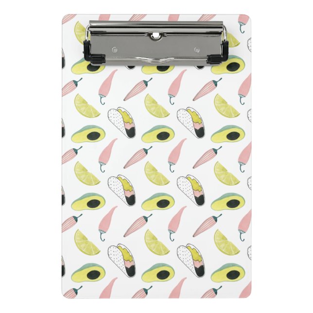 Let's Taco About Love | Taco Element Circle Mini Clipboard (Front)