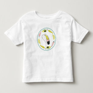 Let's Taco About Love Taco Element Circle Toddler T-shirt
