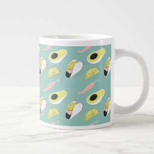 Let's Taco About Love   Taco Element Pattern Large Coffee Mug