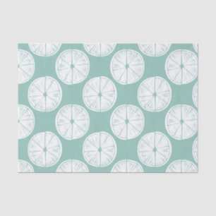 Let's Taco About Love Teal Lime Pattern Tissue Paper