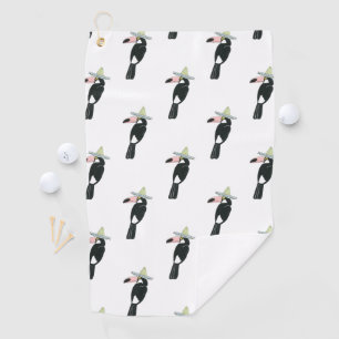 Let's Taco About Love Toucan Sombrero Golf Towel