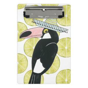 Let's Taco About Love Toucan Sombrero Mini Clipboard