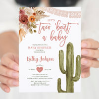 Let's Taco bout a Baby southwestern cactus desert