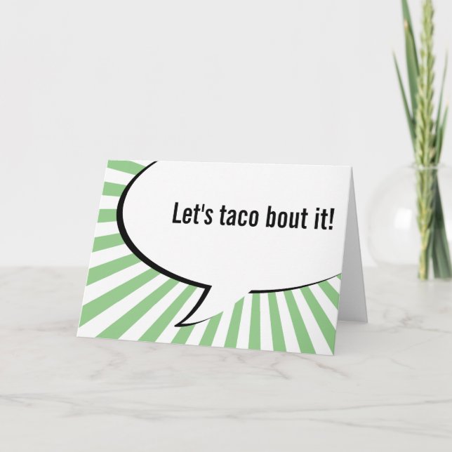 lets taco bout it holiday card (Front)