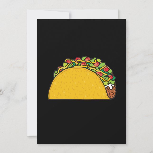 Let's Taco Bout It Taco Pun Cute Taco Save The Date (Front)