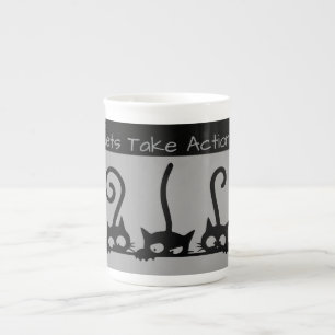 Lets take action ! ,Naughty Cats,Specialty Mug