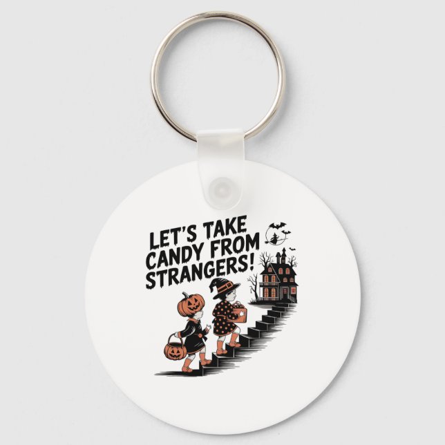 Let's Take Candy From Strangers Costume  Keychain (Front)