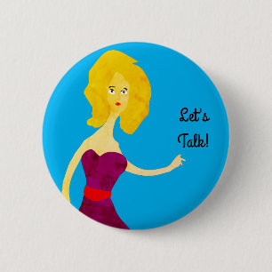 Let's Talk 2 Inch Round Button