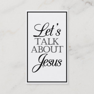 Let's Talk About Jesus Business Card