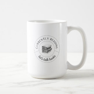 Let's Talk Books mug in Black