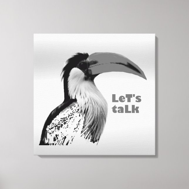 Let's Talk Canvas Print (Front)