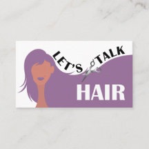 Let's Talk Hair Purple Model Hair Salon QR Code 