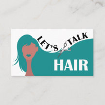 Let's Talk Hair Teal Model Hair Salon QR Code 