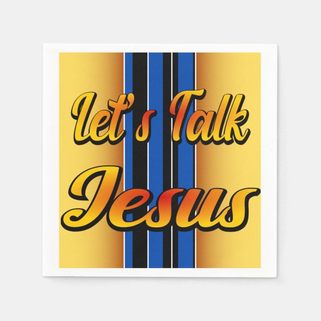 Let's Talk Jesus Napkin (Front)