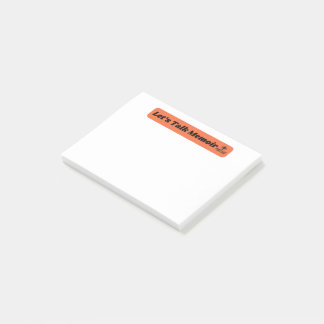 Let's Talk Memoir Post-It Notes