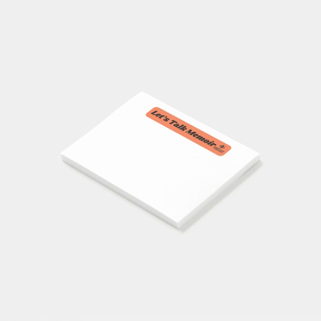 Let's Talk Memoir Post-It Notes (Angled)