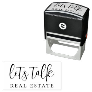 Let's Talk Real Estate Self-inking Stamp