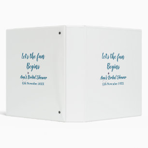 lets the adventure begins bridal shower add name d binder
