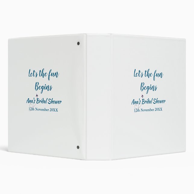 lets the adventure begins bridal shower add name d binder (Background)