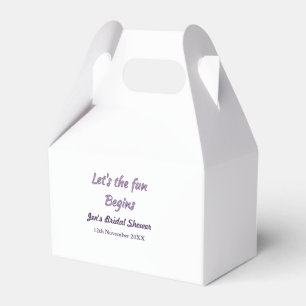 lets the adventure begins bridal shower add name d favor box