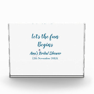 lets the adventure begins bridal shower add name d photo block