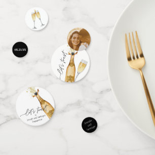 Let's Toast Engagement Party Confetti