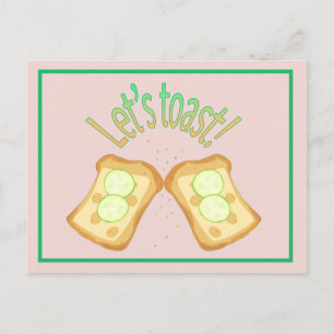 Let's toast  postcard