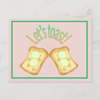 Let's toast postcard
