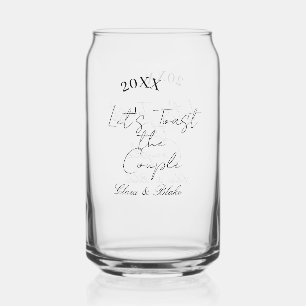 Let's toast the couple engagement wedding party ye can glass