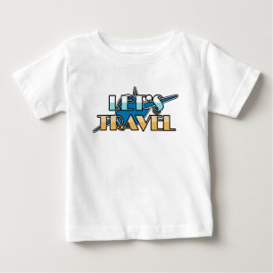 Let's Travel Airplane Design Baby T-Shirt