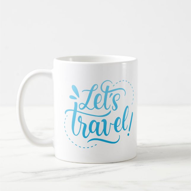 let's travel coffee mug (Left)
