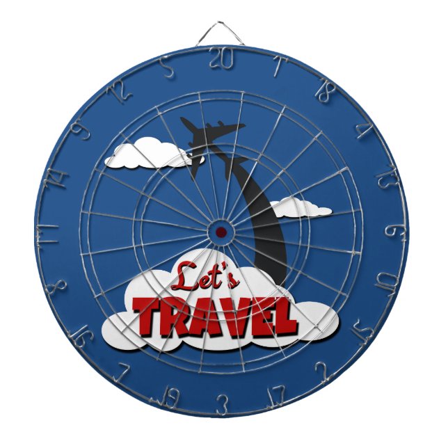 Let's travel dartboard (Front)