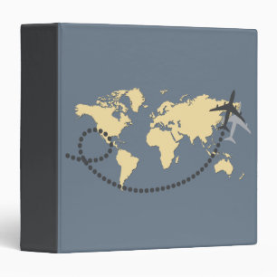 Let's travel the world illustration binder