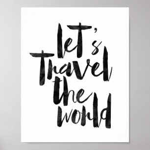 Let's Travel The World Poster