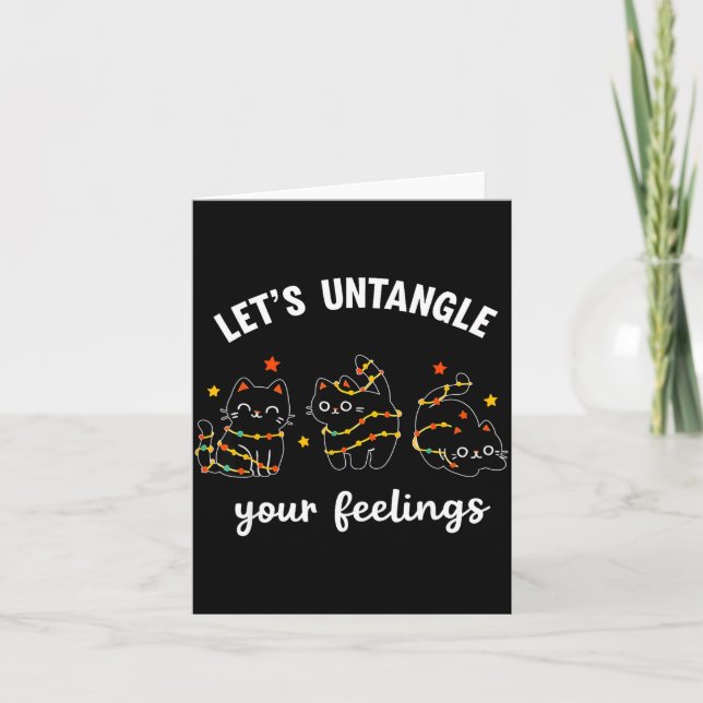 Let's Untangle Your Feelings School Counselor Chri Card (Front)