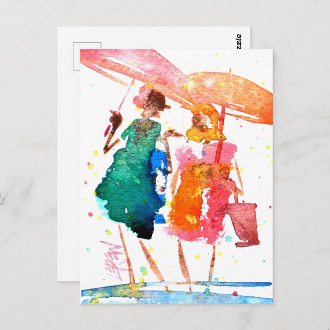 Let's Walk and Talk #140106 Postcard (Front/Back)