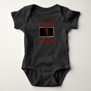 let's watch scary movies baby bodysuit