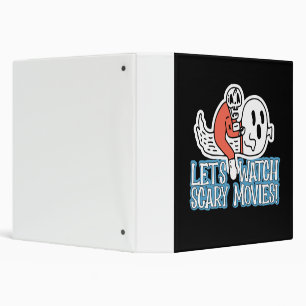Let's Watch Scary Movies Scream Horror Binder