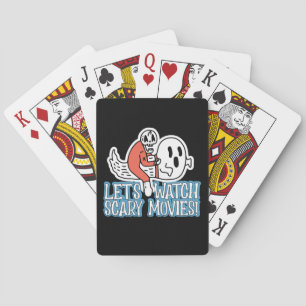 Let's Watch Scary Movies Scream Horror Playing Cards