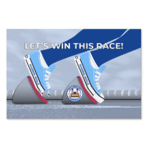 Let's Win This Race! Yard Sign