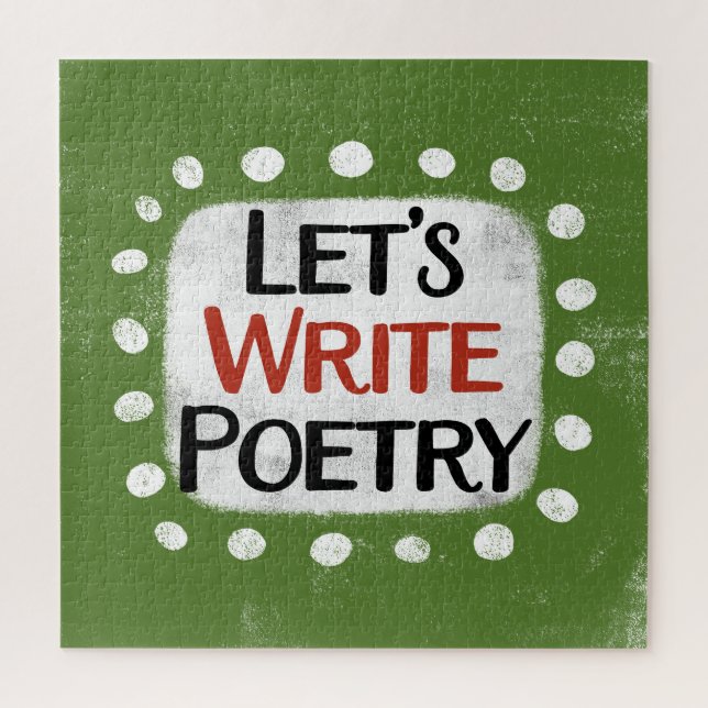 Let's Write Poetry Jigsaw Puzzle (Vertical)