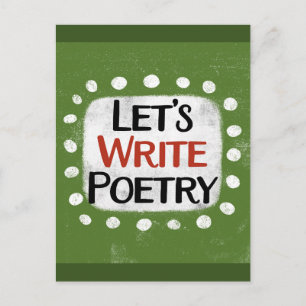 Let's Write Poetry Postcard